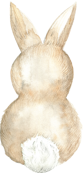 Watercolor Bunny Sitting